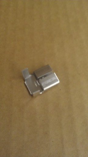 Image of 3/4" stainless steel clips for seals.